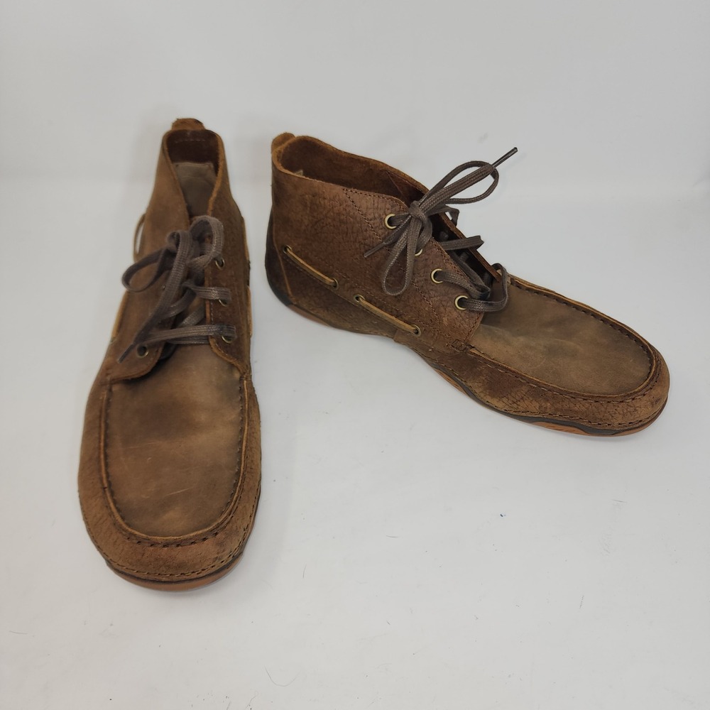 Ariat Spitfire Leather Chukka Boots 12D Brown Moc Toe 4LR Cushioning